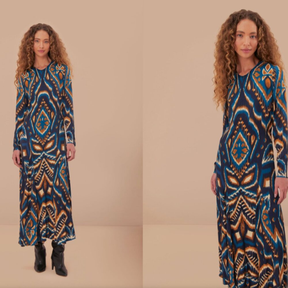 FARM RIO   Viscose Maxi Dress